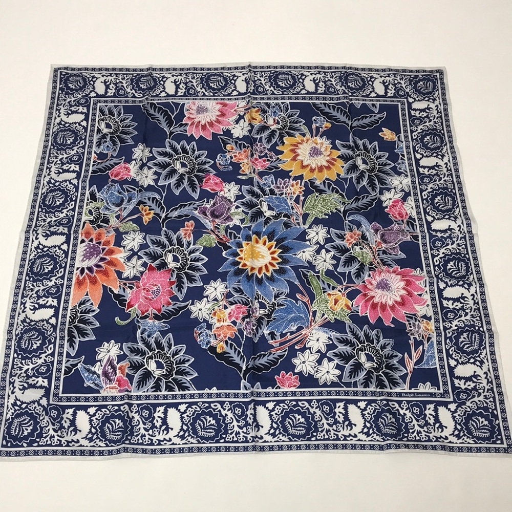 Ralph Lauren Floral Patterned Scarf - Picture 2 of 7